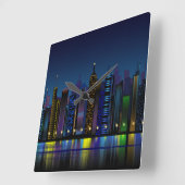 nachtuurklok vierkante klok (Hoek)