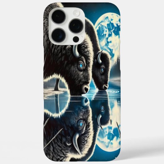 Nachtval Elegance: Buffalo Reflections Case-Mate iPhone Case (Achterkant)