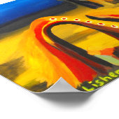 Nachtval in de woestijn poster (Hoek)