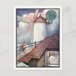 Nachtval in Dordrecht door Anne Anderson Briefkaart