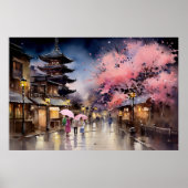 Nachtval in Gion - Art Print Collectie (Voorkant)