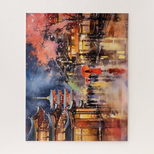 Nachtval in Gion Puzzel (Verticaal)