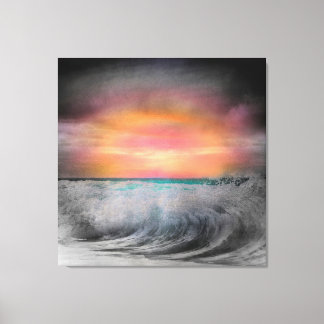 Nachtval over Bodega Bay door Don DePaola Canvas Afdruk