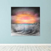 Nachtval over Bodega Bay door Don DePaola Canvas Afdruk (Insitu (Houten vloer))