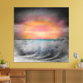 Nachtval over Bodega Bay door Don DePaola Canvas Afdruk (Insitu (Woonkamer))