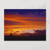 Nachtval over de stad briefkaart (Voorkant)