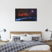 Nachtval verpakt Canvas Afdruk (Insitu (Slaapkamer))