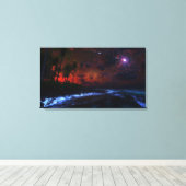 Nachtval verpakt Canvas Afdruk (Insitu (Houten vloer))