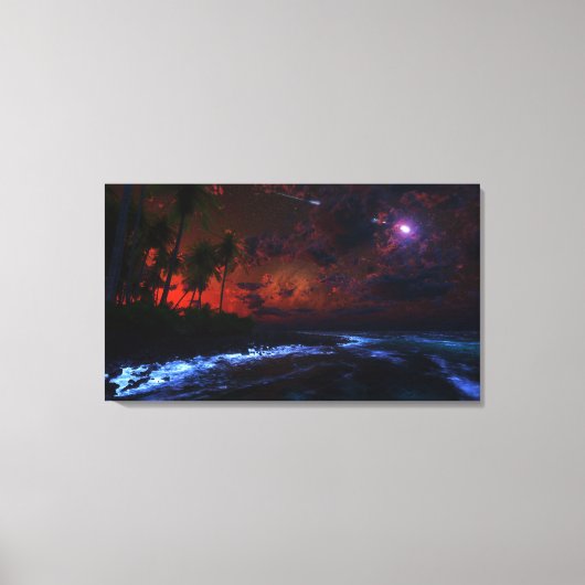 Nachtval verpakt Canvas Afdruk (Voorkant)