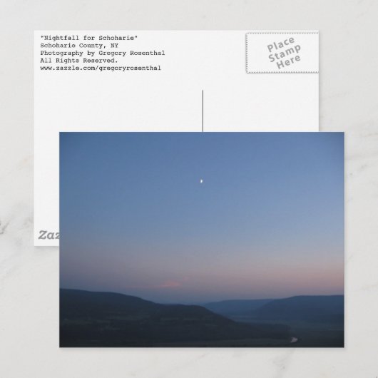 nachtval voor schoeisel briefkaart (Voorkant / Achterkant)