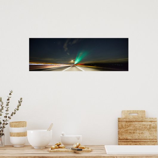 Nachtverkeer Poster (Keuken)