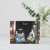 nachtverlichting briefkaart (Staand voorkant)