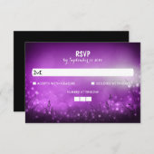 Nachtverlichting Rustieke bruiloft RSVP Kaarten (Voorkant / Achterkant)