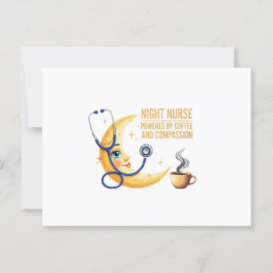Nachtverpleegster - Coffee & Compassion Healthcare Briefkaart