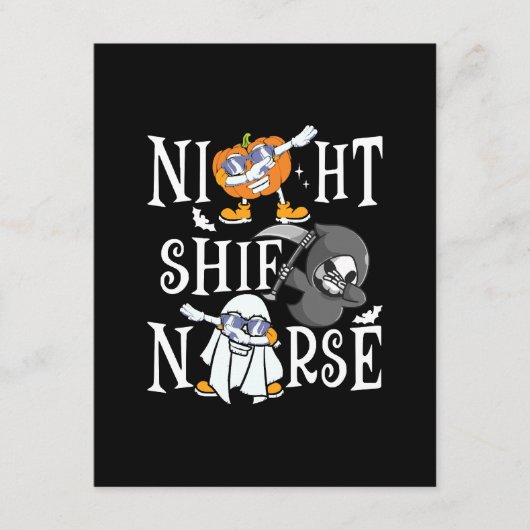 Nachtverpleegster Informatiekaartje (Voorkant)
