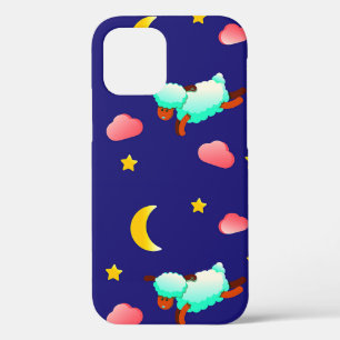 Nachtvliegende schapen met moon, sterren en wolken Case-Mate iPhone case
