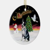 Nachtvlucht - Australian Cattle Dog Keramisch Ornament (Rechts)