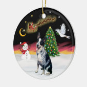 Nachtvlucht - Australian Cattle Dog Keramisch Ornament (Links)