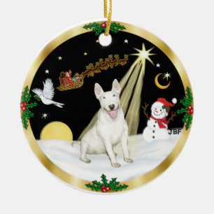 Nachtvlucht - Bull Terrier Keramisch Ornament