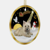Nachtvlucht - Cairn Terrier Keramisch Ornament (Rechts)