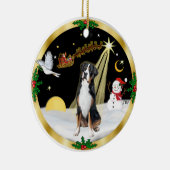 Nachtvlucht - Greater Swiss Mountain Dog Keramisch Ornament (Rechts)