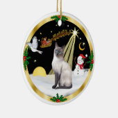 Nachtvlucht (GW) - Blue Point Siamese Keramisch Ornament (Rechts)