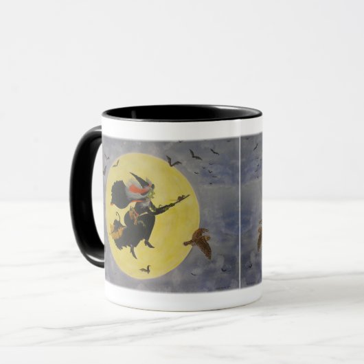 Nachtvlucht! Mok (Voorkant links)