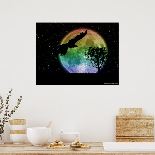 Nachtvlucht Poster (Keuken)