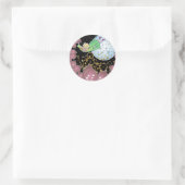 Nachtvlucht Ronde Sticker (Tas)