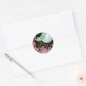 Nachtvlucht Ronde Sticker (Envelop)