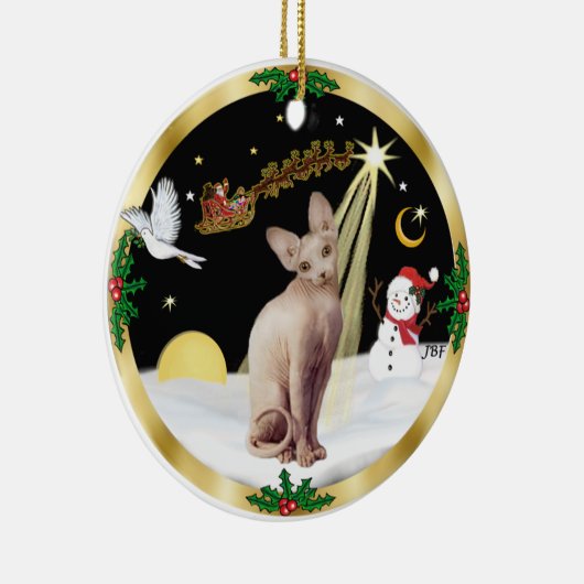 Nachtvlucht - Sphynx 2b Keramisch Ornament (Rechts)