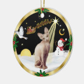 Nachtvlucht - Sphynx 2b Keramisch Ornament (Links)