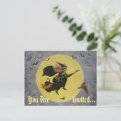 "Nachtvlucht!" Uitnodigingskaart Uitnodiging Briefkaart (Staand voorkant)