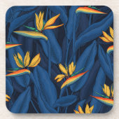 Nachtvogel van de paradijstuin 2 bier onderzetter (Voorkant)