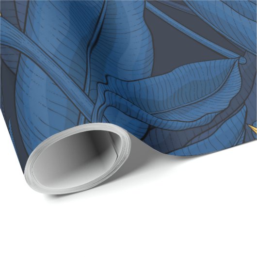 Nachtvogel van de paradijstuin 2 cadeaupapier (Rol Hoek)