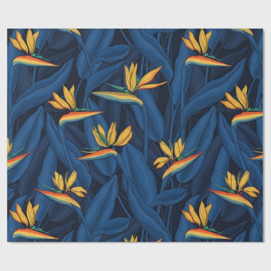 Nachtvogel van de paradijstuin 2 cadeaupapier (Vlak)