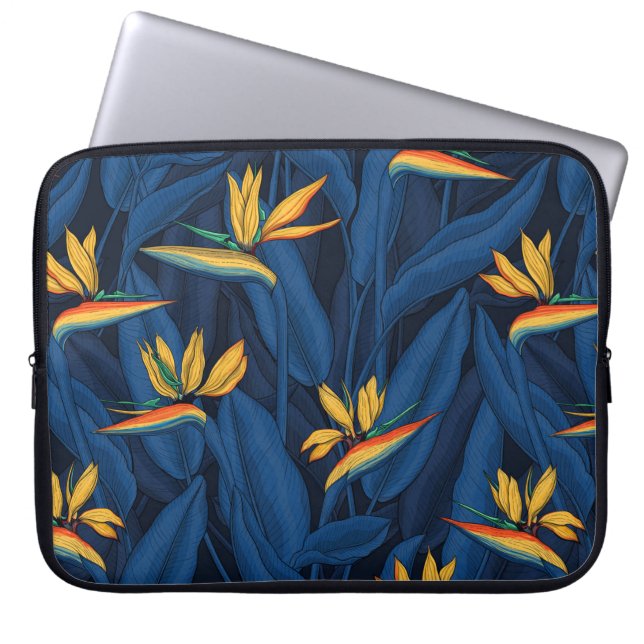 Nachtvogel van de paradijstuin 2 laptop sleeve (Voorkant)