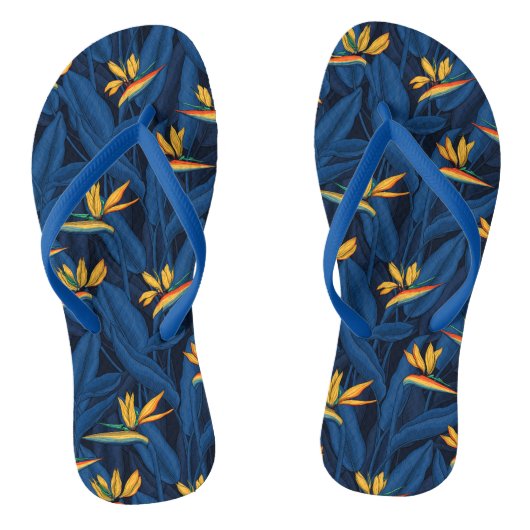 Nachtvogel van de paradijstuin 2 teenslippers (Voetbed)