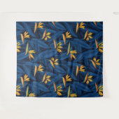 Nachtvogel van de paradijstuin 2 wandkleed (Voorkant (horizontaal))