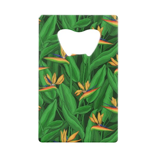 Nachtvogel van de paradijstuin creditkaart flessenopener (Voorkant)