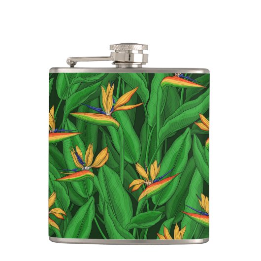 Nachtvogel van de paradijstuin heupfles (Voorkant)