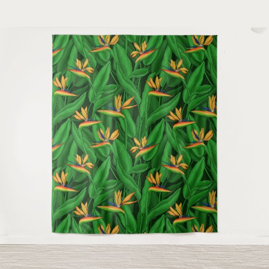 Nachtvogel van de paradijstuin wandkleed (Voorkant)