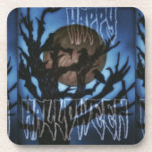 Nachtvogels in de gaten bier onderzetter (Voorkant)