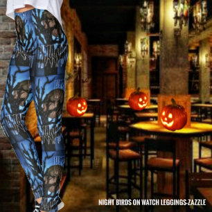 Nachtvogels in de gaten leggings