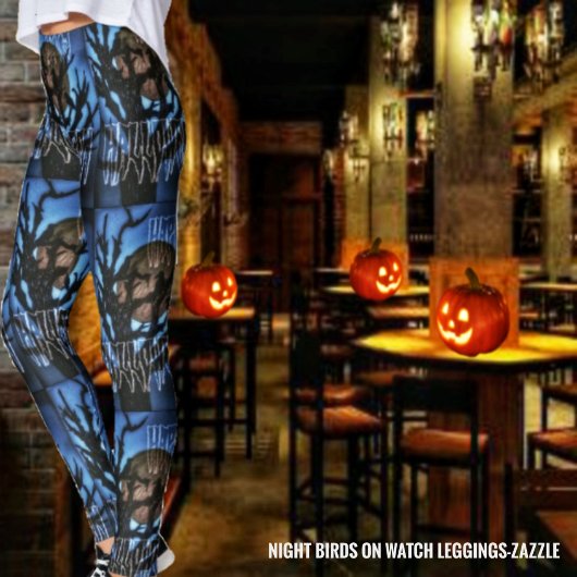 Nachtvogels in de gaten leggings