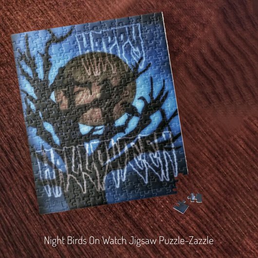 Nachtvogels in de gaten legpuzzel