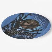 Nachtvogels in de gaten papieren bordje (Gekanteld)