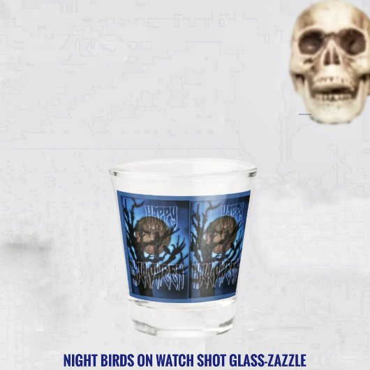 Nachtvogels in de gaten shot glas