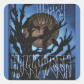 Nachtvogels in de gaten vierkante sticker (Voorkant)