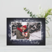 nachtvorst | Vakantiefotokaart Feestdagenkaart (Staand voorkant)